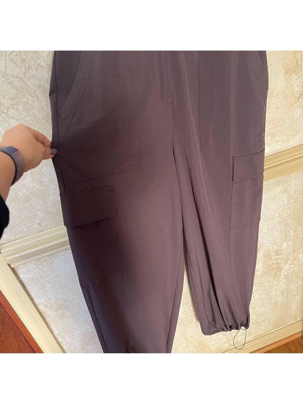 ATHLETA BROOKLYN UTILITY BAGGY JUMPSUIT Relax fit Color Shale Dusty Purple 14P - Picture 8 of 17